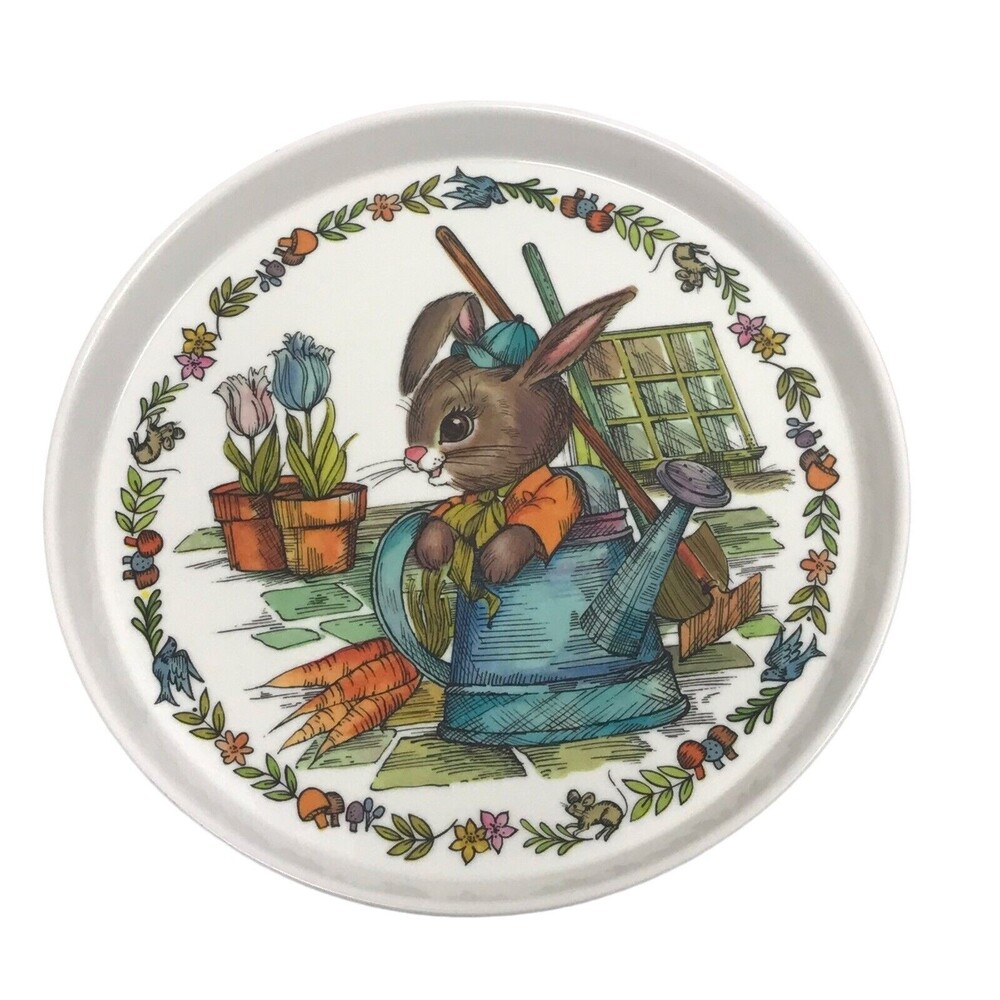 Vintage Childrens SiLite Chicago Plastic Melamine Plate Peter Rabbit‎ Bunny 3101
